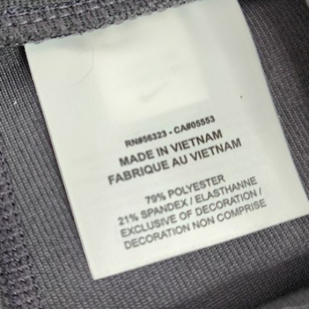 Nike Leggings Women's Large Nikelab Tech Pack Running Black Grey Stripe Crop - Picture 7 of 7